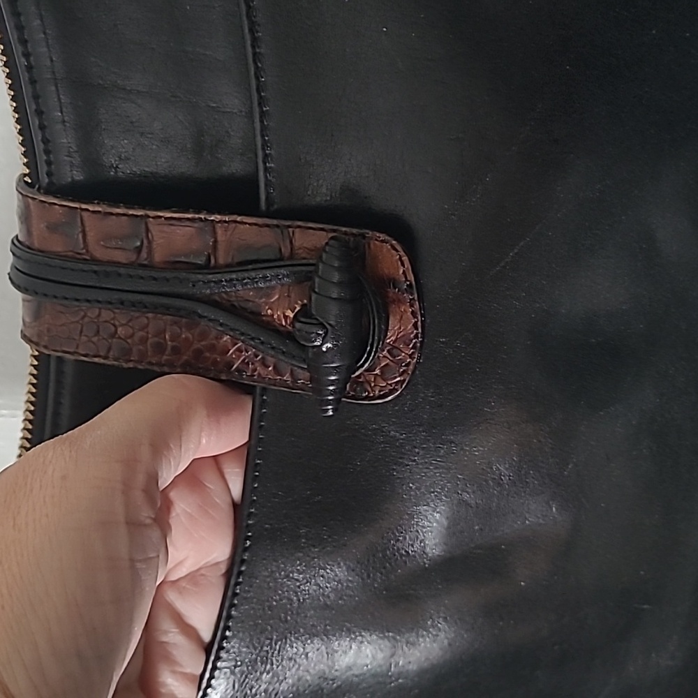 Brahmin Crossbody Bag With Pecan Melbourne Details - Picture 10 of 12